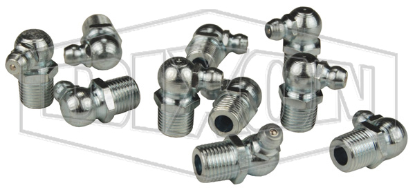 Grease Whip Zerk 90° Ball Check - Retail Packaged
